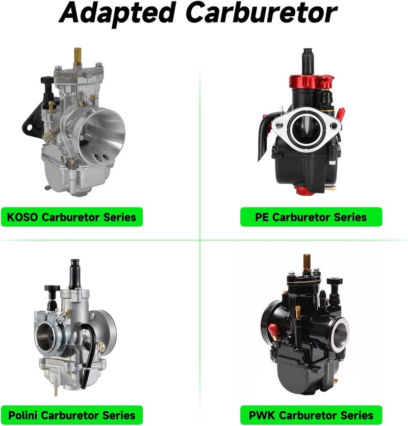 XIKOBY 40PCS Carburetor Main Jet Slow Pilot Jet Kit Compatible with Keihin PE PWK CVK OKO KOSO Polini Carb Dirt Bike ATV Quad 4 Wheeler Go Kart, Include 30PCS Main Jet and 10PCS Pilot Jet Accessories - Image 5